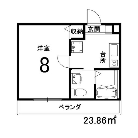 ブライトハイムＡ棟の物件間取画像